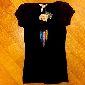 BCBG BLACK TOP -Sequins